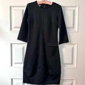 Vintage 90s Black Minimalist Shift Dress